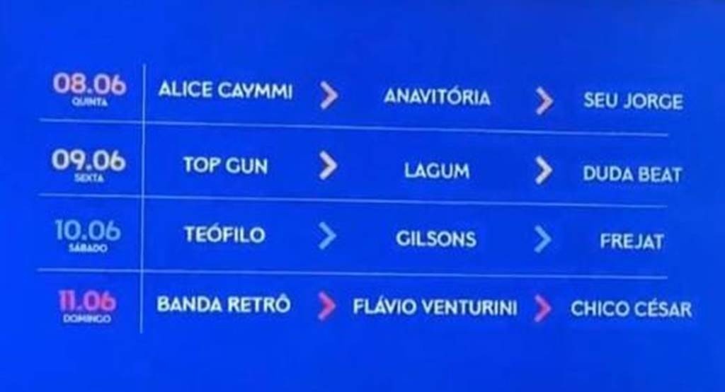 Programação Festival de Pedro II