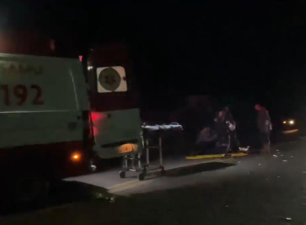 Vítima foi levada a hospital