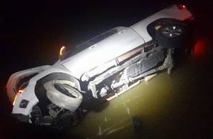 Casal e criança ficam feridos após acidente (Foto: Reprodução/ Redes Sociais) Casal e criança ficam feridos após acidente (Foto: Reprodução/ Redes Sociais)