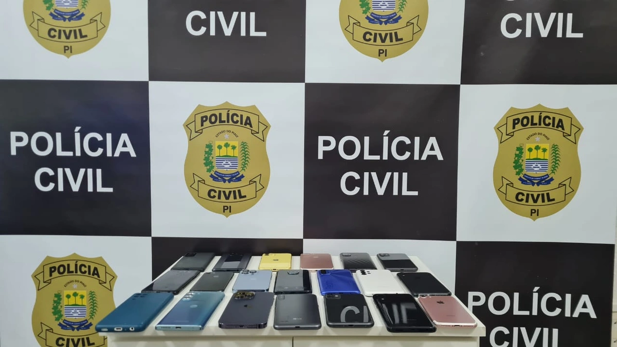 Celulares roubados recuperados pela Polícia Civil do Piauí