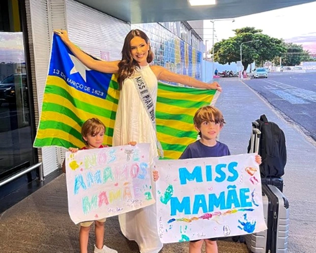 Filhos fizeram homenagem para Gabriela