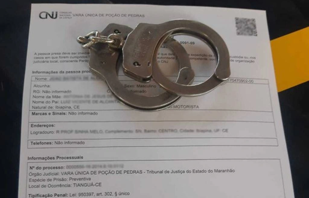 Foragido da justiça do Maranhão há mais de cinco anos é preso no Piauí por homicídio culposo