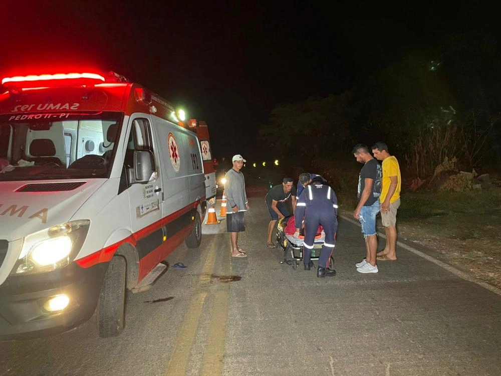 Homem fica em estado grave após acidente com motocicleta
