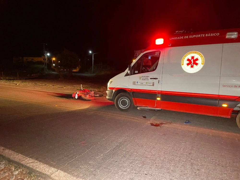 Homem fica em estado grave após acidente com motocicleta
