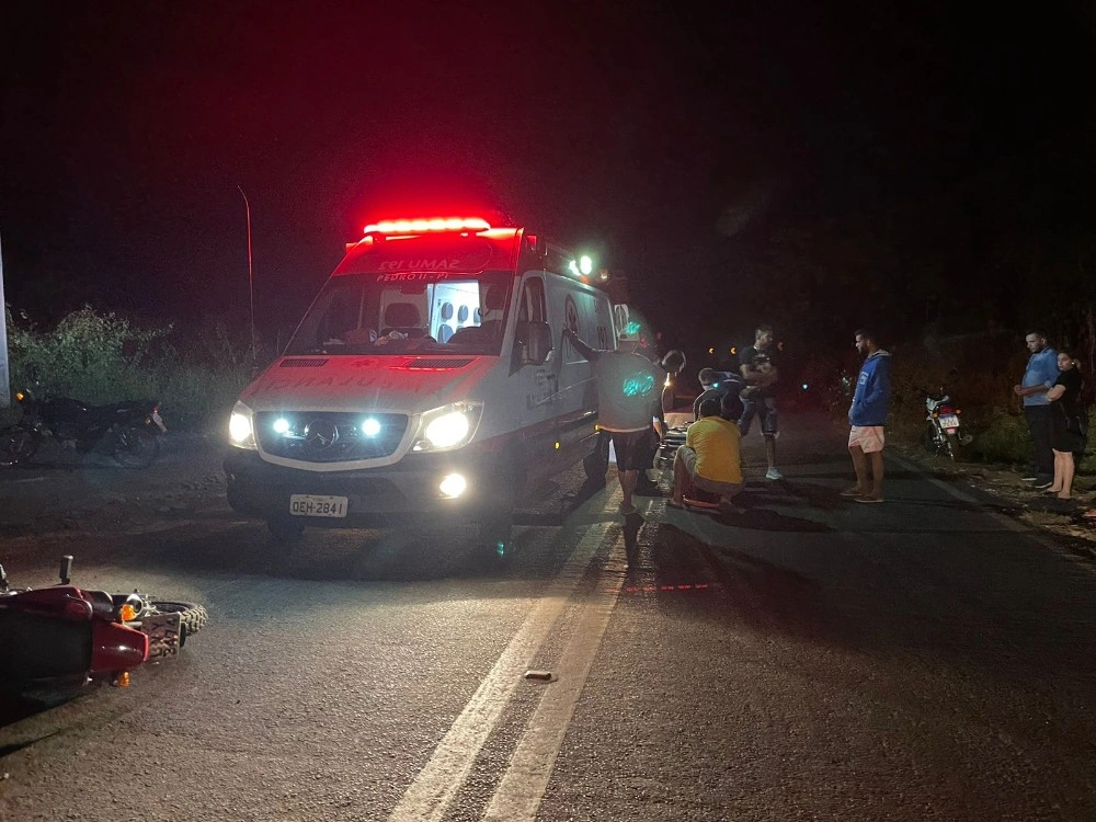 Homem fica em estado grave após acidente com motocicleta