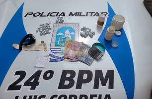 Material apreendido (Foto: Divulgação/ PM-PI) Material apreendido (Foto: Divulgação/ PM-PI)