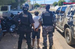 Suspeito preso (Foto: Divulgação) Suspeito preso (Foto: Divulgação)