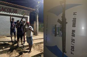 Arma furtada é recuperada no Piauí (Foto: Divulgação/ PM-PI)