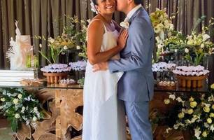 Casamento de Mussoline e Aline (Foto: Reprodução) Casamento de Mussoline e Aline (Foto: Reprodução)