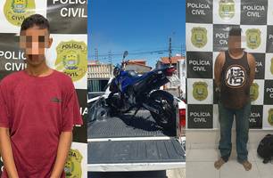 Dupla é presa suspeita de roubar veículos em Teresina (Foto: Divulgação/ PC-PI) Dupla é presa suspeita de roubar veículos em Teresina (Foto: Divulgação/ PC-PI)