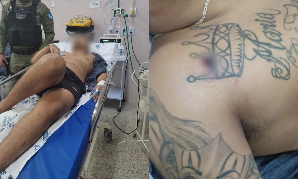 Homem é baleado no ombro