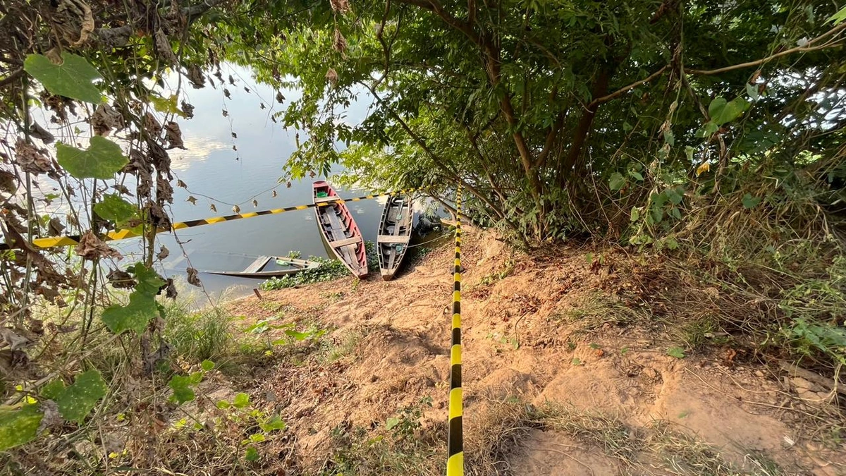 Local onde foi encontrado o corpo de Kelven