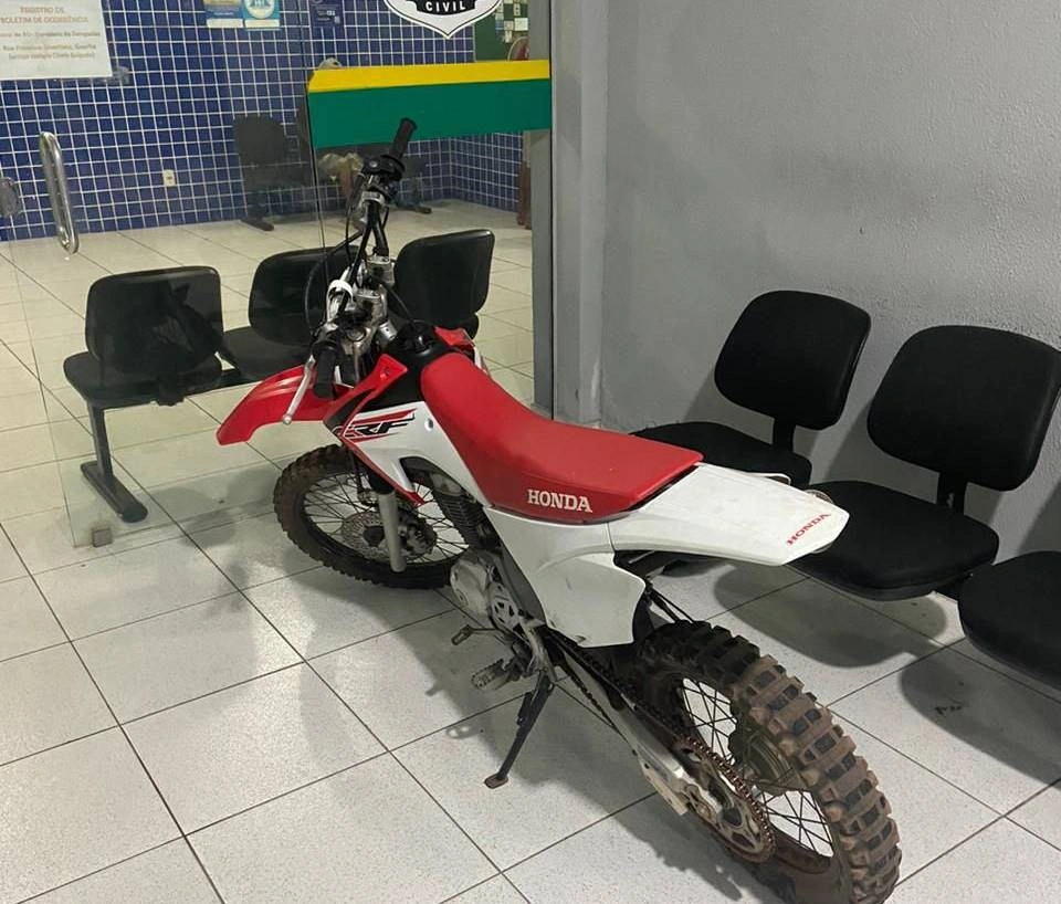 Motocicleta apreendida