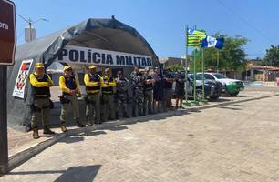 Posto de Comando em Barra Grande (Foto: Divulgação/ PM-PI) Posto de Comando em Barra Grande (Foto: Divulgação/ PM-PI)