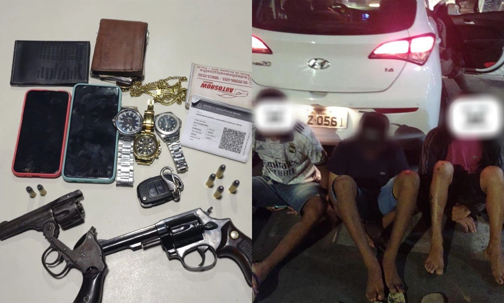 Presos suspeitos de assaltos