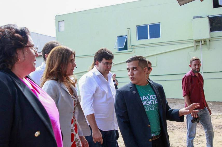 Secretária Ana Estrela Haddad e Rafael Fonteles (PT) Secretária Ana Estrela Haddad e Rafael Fonteles (PT)