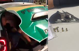 Suspeito é preso após assalto a policial militar em Teresina (Foto: Conecta Piauí) Suspeito é preso após assalto a policial militar em Teresina (Foto: Conecta Piauí)