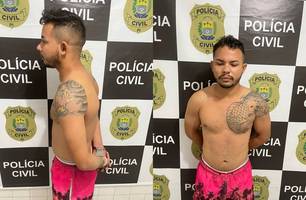 Suspeito preso (Foto: Divulgação/PC) Suspeito preso (Foto: Divulgação/PC)