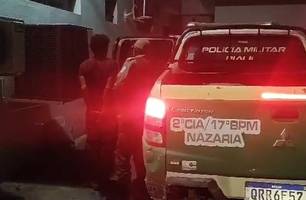 Suspeito preso (Foto: Reprodução)