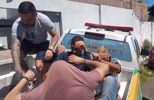 Suspeitos presos (Foto: Divulgação)
