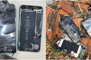 Acusada quebrou celular roubado (Foto: Divulgação) Acusada quebrou celular roubado (Foto: Divulgação)