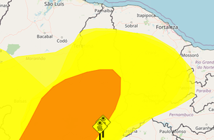 Alerta de onde de calor para o Piauí (Foto: Reprodução/Inmet)