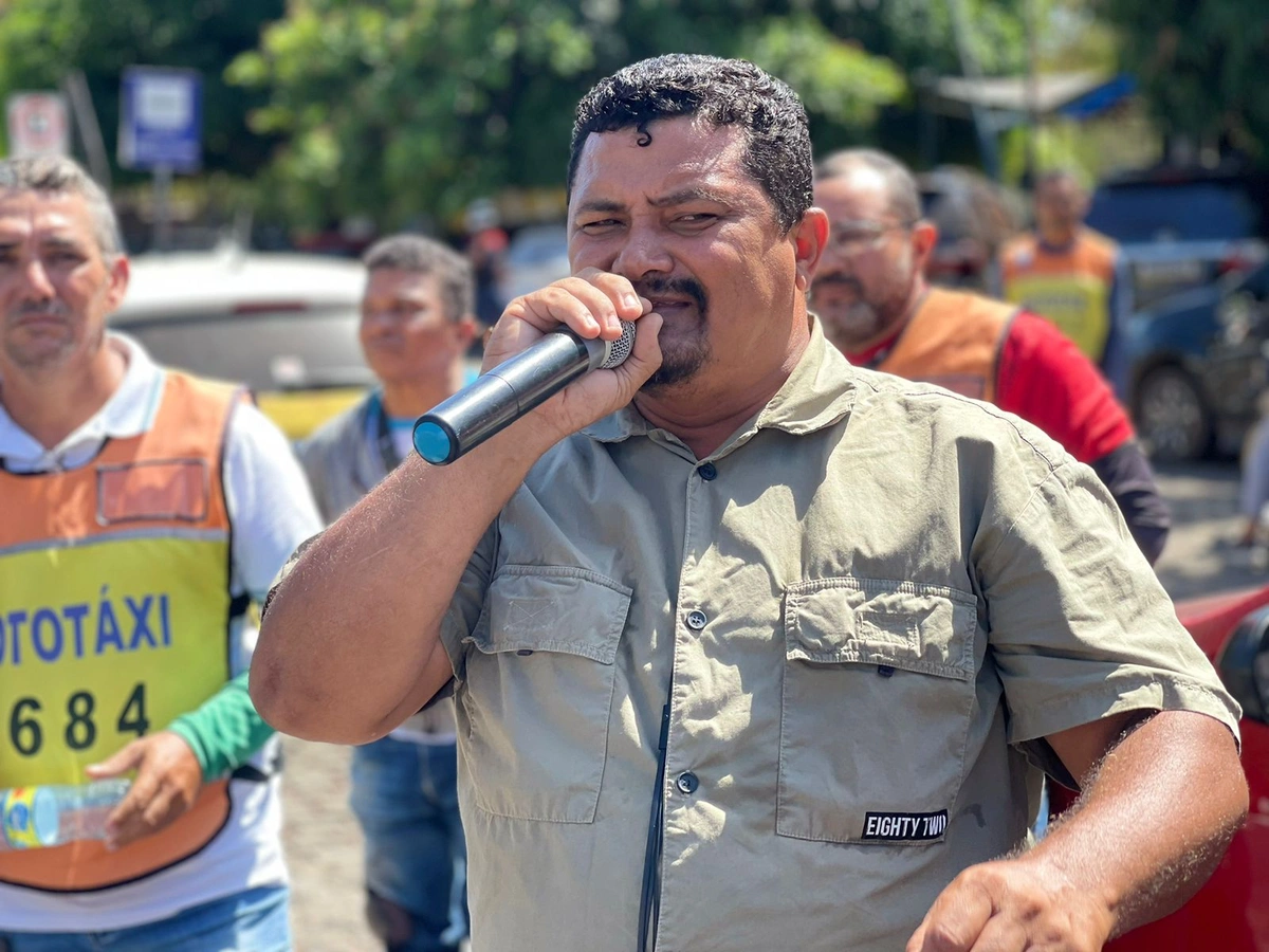 Antônio de Moura Fé Neto, presidente do Sindicato dos Mototaxistas do Piauí