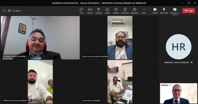 Audiência virtual realizada