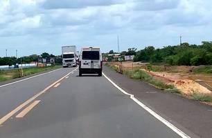 BR-316, em Demerval Lobão (Foto: Jhone Sousa / Conecta Piauí) BR-316, em Demerval Lobão (Foto: Jhone Sousa / Conecta Piauí)