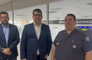 Chico Lucas está em São Paulo com o delegado Anchieta Nery (Foto: Reprodução) Chico Lucas está em São Paulo com o delegado Anchieta Nery (Foto: Reprodução)