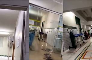 Descaso em hospital de Teresina (Foto: Reprodução) Descaso em hospital de Teresina (Foto: Reprodução)