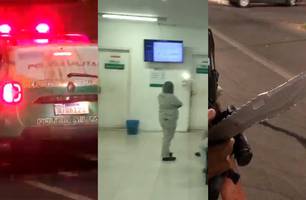 Grupo tenta invadir UPA em Teresina (Foto: Conecta Piauí) Grupo tenta invadir UPA em Teresina (Foto: Conecta Piauí)