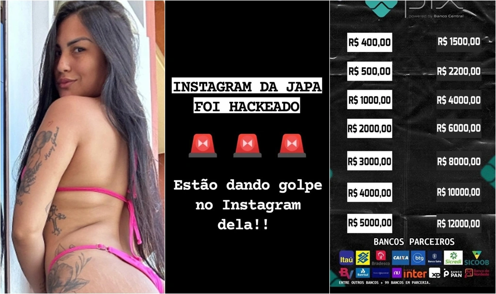 Perfil da cantora Japa foi hackeado