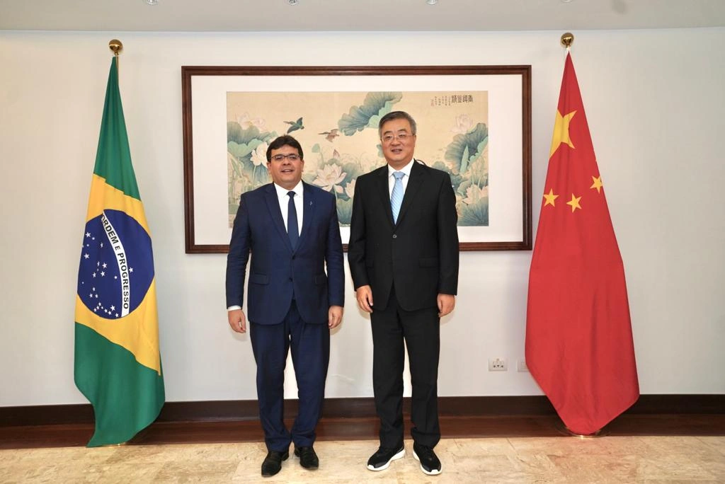 Rafael Fonteles e Zhu Qingqiao nesta quinta