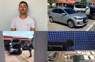 Suspeito de receptação é conduzido a Central de Flagrantes de Parnaíba (Foto: Conecta Piauí) Suspeito de receptação é conduzido a Central de Flagrantes de Parnaíba (Foto: Conecta Piauí)