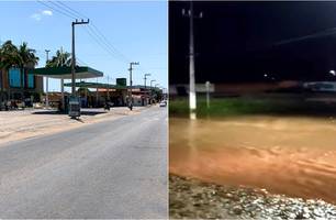 Alagamento em Parnaíba (Foto: Reprodução) Alagamento em Parnaíba (Foto: Reprodução)