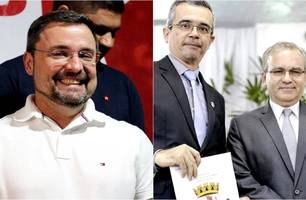 Fábio Novo, o secretário Washington Bonfim e o saudoso ex-prefeito Firmino Filho (Foto: Reprodução)