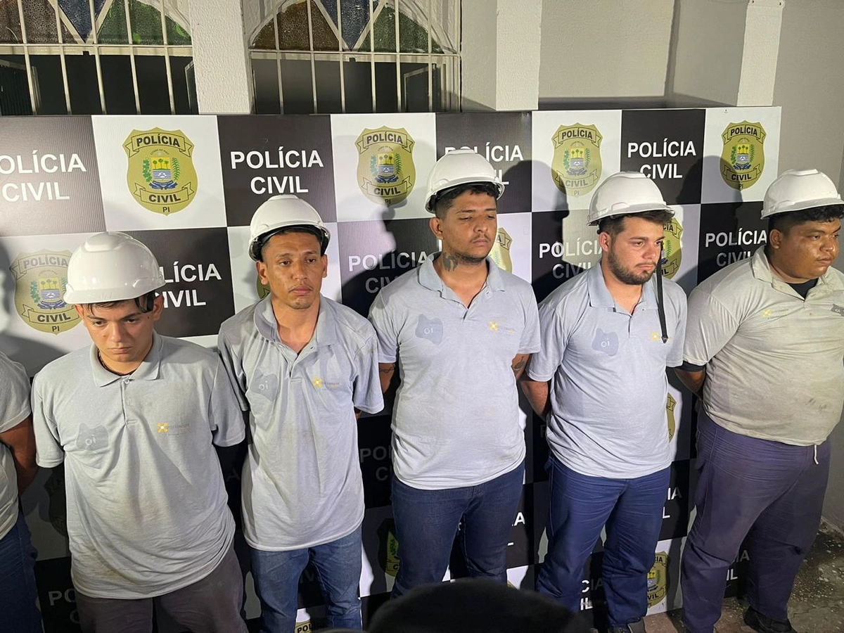 Grupo preso por furto de cabos de fibra óptica
