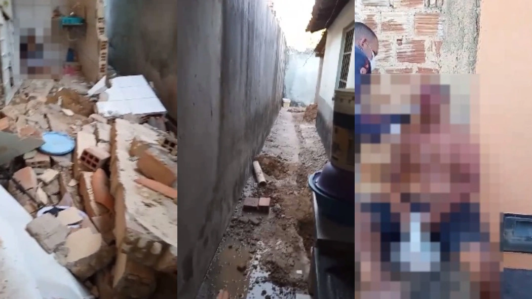 Homem atingido por tampa de fossa que explodiu está entubado; casa é interditada