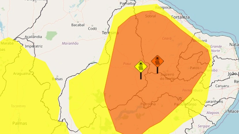 Inmet emite alerta de baixa umidade e risco de incêndio florestal
