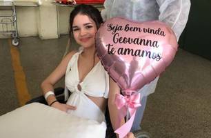 Irmã da cantora Aline Conrado recebe alta de hospital (Foto: Divulgação) Irmã da cantora Aline Conrado recebe alta de hospital (Foto: Divulgação)