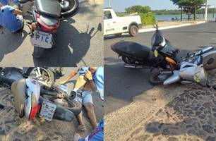 Moto é apreendida após acidente (Foto: Reprodução) Moto é apreendida após acidente (Foto: Reprodução)