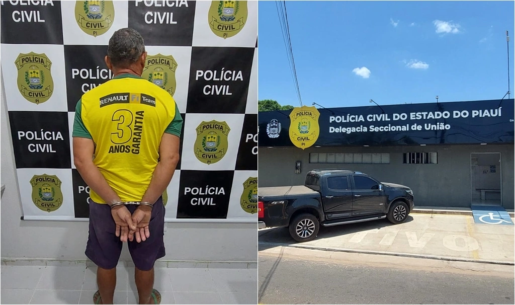 Prisão do suspeito de estuprar as netas em União (PI)