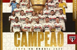São Paulo vence Flamento e é campeão da Copa do Brasil 2023 (Foto: Reprodução) São Paulo vence Flamento e é campeão da Copa do Brasil 2023 (Foto: Reprodução)