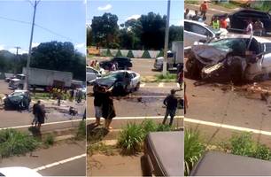 Colisão entre veículos deixa um motorista morto na BR-343, em Teresina (Foto: Reprodução) Colisão entre veículos deixa um motorista morto na BR-343, em Teresina (Foto: Reprodução)