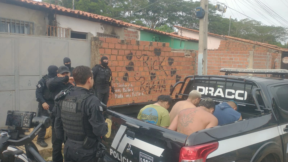 Draco prende seis pessoas suspeitas de participar do tribunal do crime em Teresina
