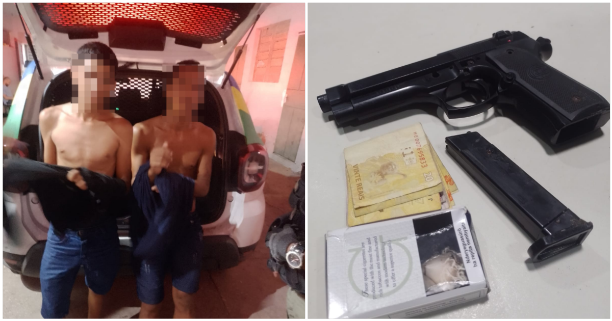 Dupla é presa durante tentativa de assalto no bairro Vermelha em Teresina