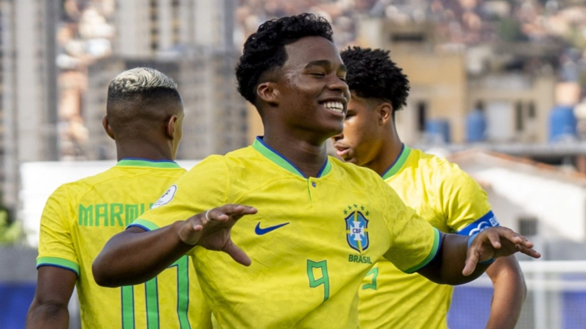 Endrick marcou o gol do Brasil na partida