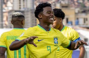 Endrick marcou o gol do Brasil na partida (Foto: Jailson Marconne/CBF)