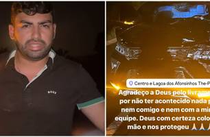 Ex-secretário do Dr. Pessoa sofre acidente em buraco de via: 'Deu PT' (Foto: Reprodução) Ex-secretário do Dr. Pessoa sofre acidente em buraco de via: 'Deu PT' (Foto: Reprodução)